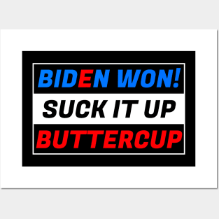 BIDEN WON! Blue vs Red Posters and Art